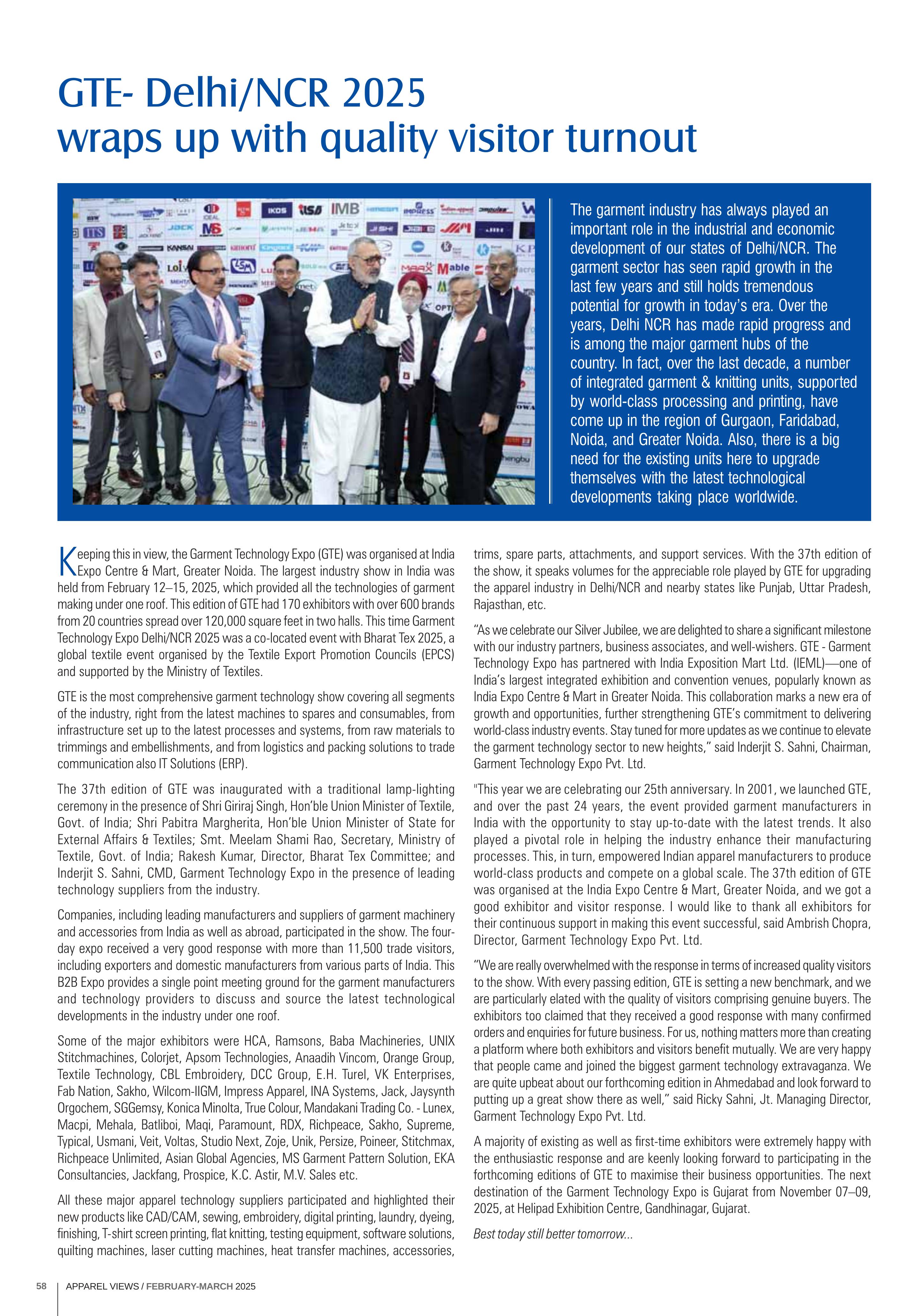 wraps up with quality visitor turnout